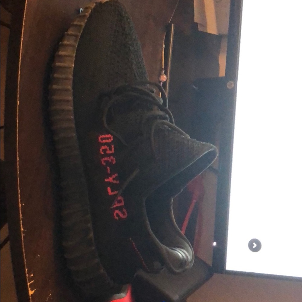 Black running shoes